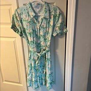 Floral Hill House Button-Up Dress